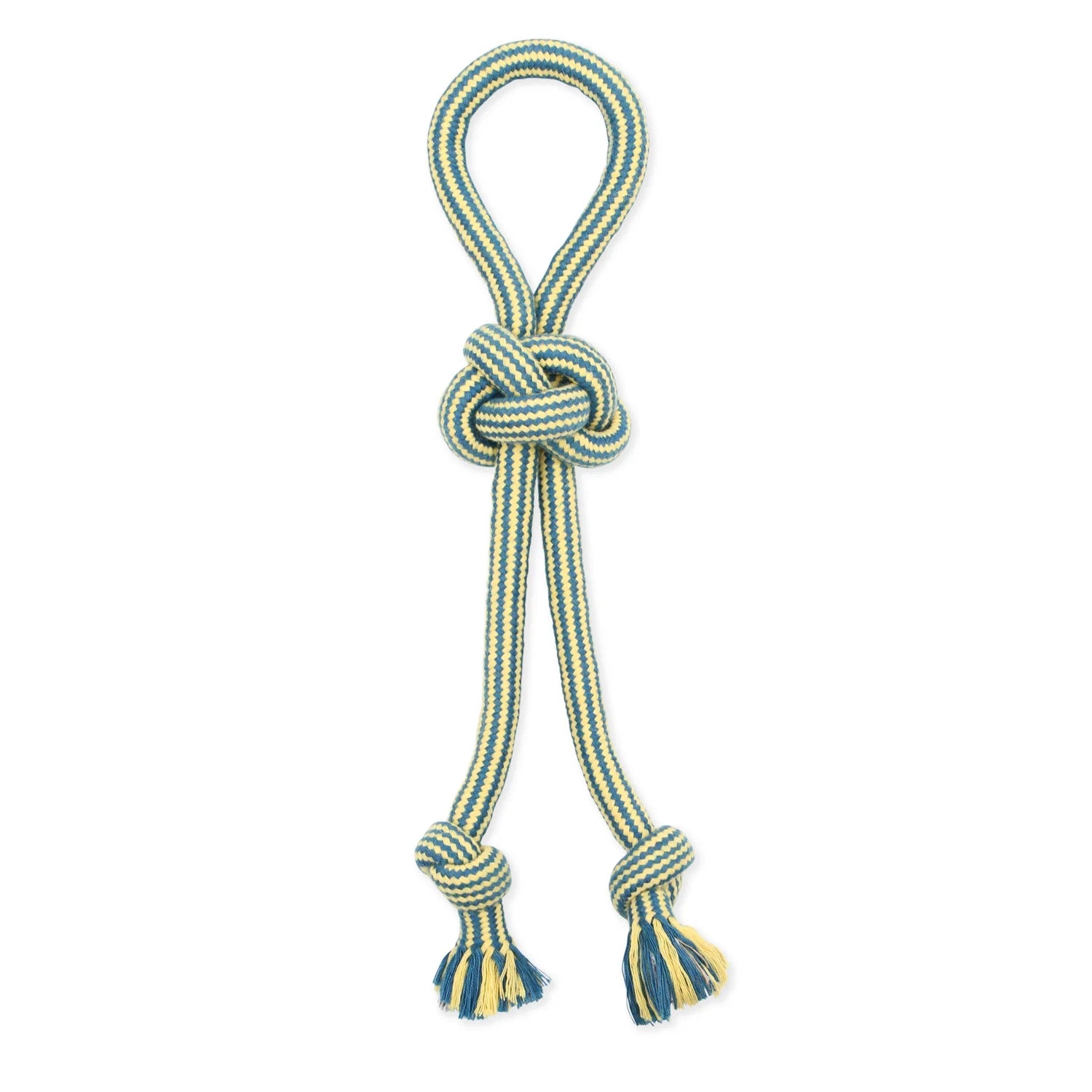 Flossy Chews 18-Inch Extra Double-Tug Cotton-Blend Dog Toy with Loop Handle, Assorted Colors