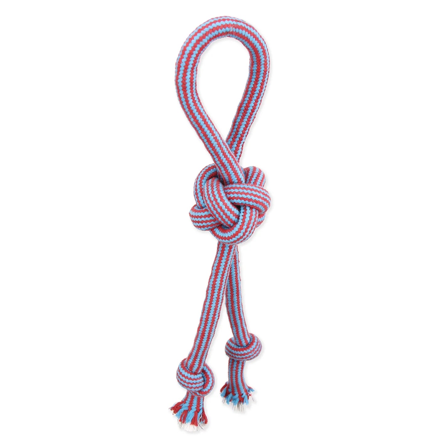 Flossy Chews 18-Inch Extra Double-Tug Cotton-Blend Dog Toy with Loop Handle, Assorted Colors