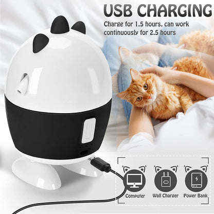 Interactive 2-in-1 Cat Toys: Rechargeable Light and Feather Toys for Indoor Cats and Kittens