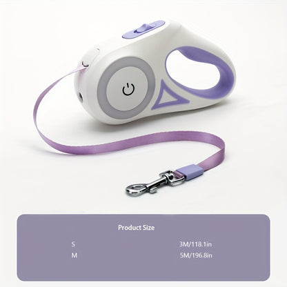 Retractable Dog Leash - 3M and 5M Durable Traction Rope for Large Dogs and Cats, Automatic Extension Lead for Walking and Running