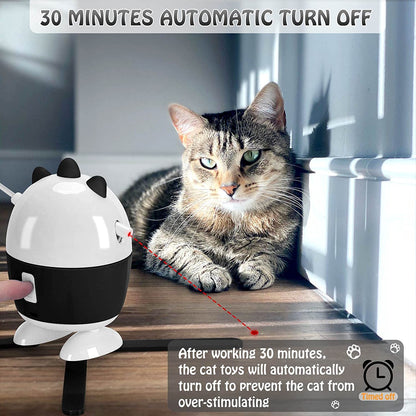 Interactive 2-in-1 Cat Toys: Rechargeable Light and Feather Toys for Indoor Cats and Kittens
