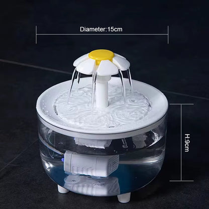 Automatic Pet Water Fountain with USB Electric Filter - 1200ml Silent Cat Drinking Bowl and Recirculating Water Dispenser