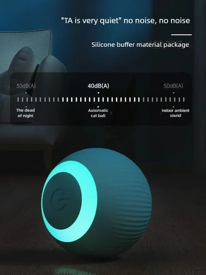 Automatic Rolling Smart Toy Ball for Cats - Interactive Electric Teaser, Bite-Resistant Design for Self-Amusement and Boredom Relief