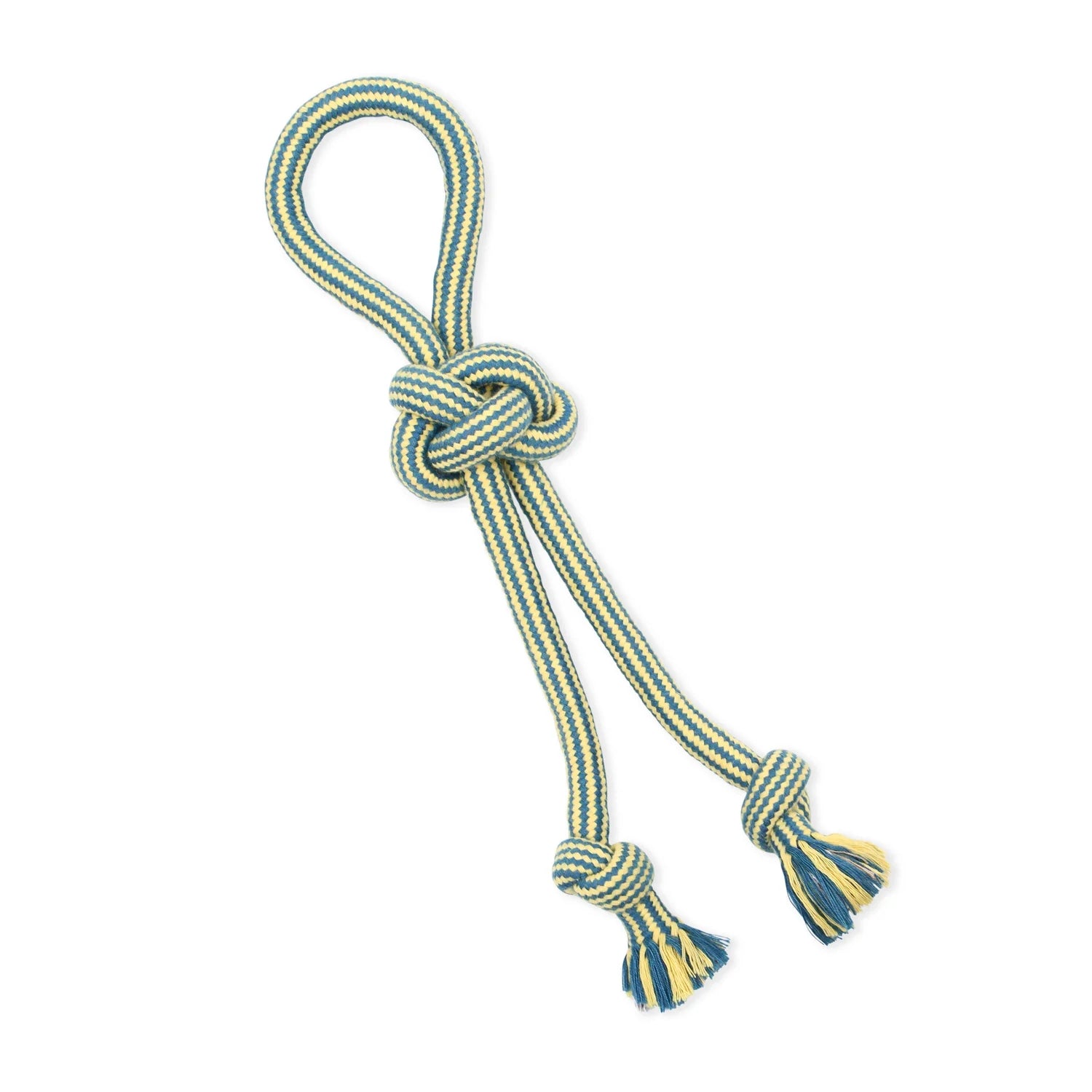 Flossy Chews 18-Inch Extra Double-Tug Cotton-Blend Dog Toy with Loop Handle, Assorted Colors