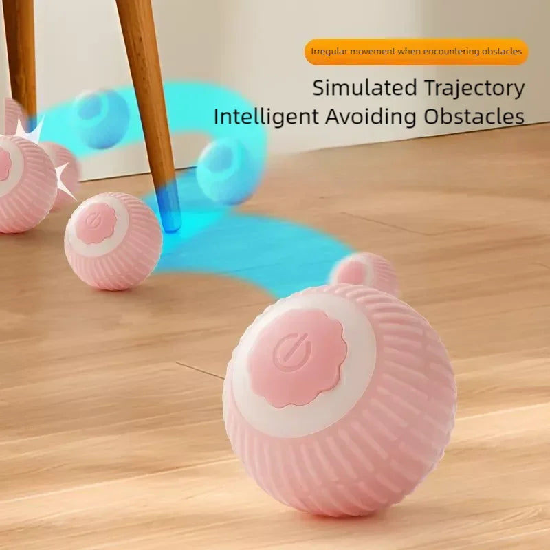 Automatic Rolling Smart Toy Ball for Cats - Interactive Electric Teaser, Bite-Resistant Design for Self-Amusement and Boredom Relief